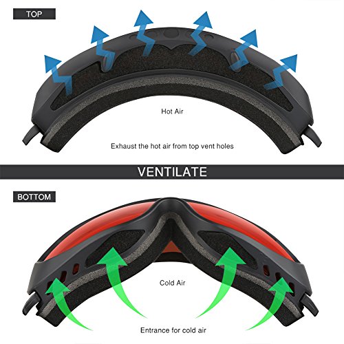 image for AKASO ALKAI Alta Ski Goggles, Snowboard Goggles Anti-Fog, 100% UV Prot