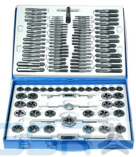 Tap And Die Set Metric and Inch 110Pcs by GSR