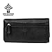 Mundi File Master Womens RFID Blocking Wallet Clutch Organizer With Change Pocket (One Size, Black)