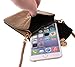 KISS GOLD (TM) Luxury Matte PU Leather Mini Crossbody Single Shoulder Bag Cellphone Pouch (Model A-Brown)