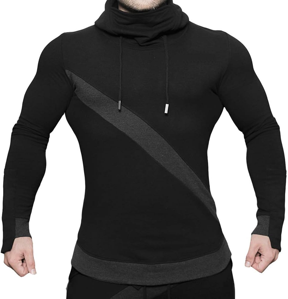 Best Body Building Long Sleeve Hoodie Casual Sweatshirt Stretchy Cotton