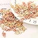 JETEHO Pack of 100 Alloy Charms Pendants Rose Shape DIY Pendant Charms for Making Bracelet and Necklace, Gold and Rose-Gold