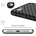 iPhone 7 Case, ROCK [Carbon Fiber] - [Light Thin Cover] [Non Slip] [Fingerprint Free] Case For Apple iPhone 7 - Black