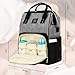 Landuo Diaper Bag Multi-Function Waterproof Travel Backpack Nappy Bags for Baby Care, Large Capacity, Stylish and Durable (Grey-Black)