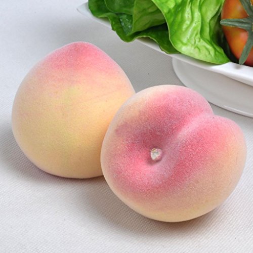 Gresorth 6pcs Artificial Peach Fake Fruit Decoration Lifelike Food Toy Realistic Home Party Decorati - //medicalbooks.filipinodoctors.org