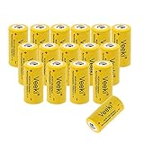 CR123A Rechargeable Batteries, 3.7V 700mAh Li-ion RCR123A Rechargeable Battery for Arlo Security Camera VMS3030/3230/3330/3430/3530 Flashlight (16 Batteries)