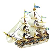 Robotime 3D Wooden Puzzle Craft Kit for Kids DIY Model Ancient Ship Gothenburg BA503S