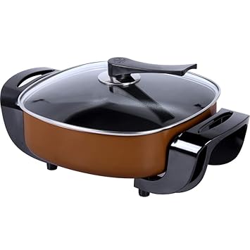Fondue Hot Pot parrilla eléctrica, estilo KorUPC Hogar Moderno-dos en uno Hot Pot