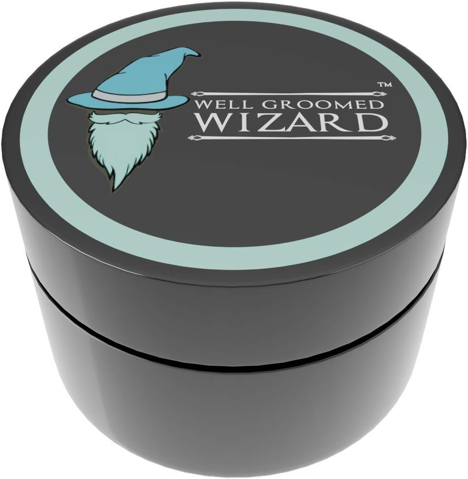 Well Groomed Wizard Beard Balm for Men | Beard Conditioner | Bergamot & Mandarin | 50 ml | Apply with a Brush or Comb