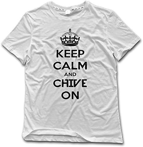 Printed Men's Keep Calm Chive On T Shirt