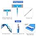 Extendable Window Squeegee Cleaning Tools - Window Washing Equipment with Extension Pole and Microfiber Glass Washer, Professional Window Cleaner Kit for Shower & Car Windshield & Outdoor High Windows
