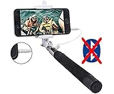 Selfie Stick,Worry Free Goodie,Extendable Cable Control,No Battery No Bluetooth No Remote No Charging,iPhone 6,6s,5,iPhone 6 plus,Samsung S5,Galaxy S4,S5,S6,Note 4,Note 5,6,S6 Edge