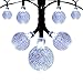 Innoo Tech Solar String Lights Outdoor Globe Christmas String Lights 19.7ft 30 Led White Crystal Ball Decoration for Patio ,Garden ,Wedding,Party,Bedroom