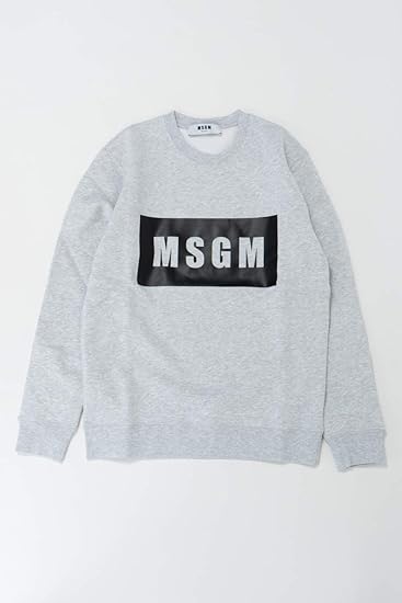 Amazon エムエスジーエム Msgm トレーナー スウェット プルオーバー グレー メンズ 2740mm68 並行輸入品 トレーナー パーカー 通販
