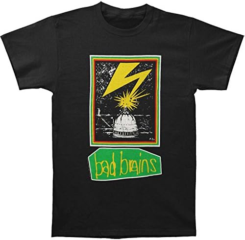 Bad Brains Men's '89 Tour Slim Fit T-Shirt Large Black