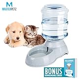 Auto Pet Feeder | Superb 1 Gallon Pet Replendish Waterer Auto Pet Feeder | Eco-Friendly Food Dispenser for Small Dogs and Cats | 610.2