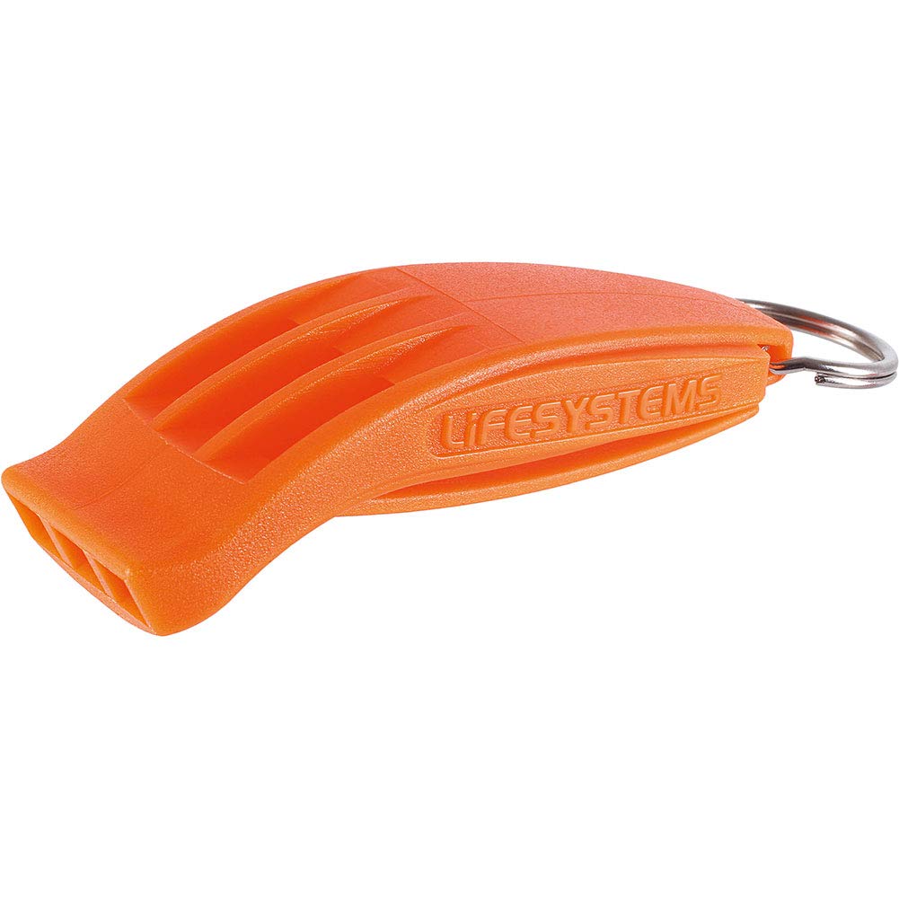 Lifesystems Super-Loud Emergency Triple-Chamber Hurricane Whistle with Lanyard for the Outdoors, Camping and Hiking