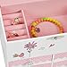JewelKeeper Birds and Flowers Large Musical Jewelry Storage Box with 4 Pullout Drawers, Girl's Jewel Box, Waltz of the Flowers Tune