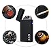 Dual Electric-Arc Plasma Lighter USB Rechargeable Windproof Flameless Electric Lighter for Cigar,Cigarette (Matte Black)