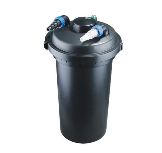 Aquaristikwelt24 CPF 500 Bio Teichfilter 30000l Druckteichfilter Druckfilter Bachlauf UVC Klärer Filter Teich Lampe Klar UV