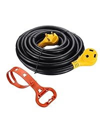 miady 30 ft TT 30 RV Extension Cord, Easy Unplug diseño con cord Organizador, 30 Amp de calibre 10