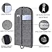 Garment Bag for Closet Storage and Travel,Hold More Clothes Garment Cover,Easily Carrying Full Zipper with Clear Window and ID Card Holder for Suits, Gowns, Dresses,Dance Costumes-2pack-Bonus Shoe Bag