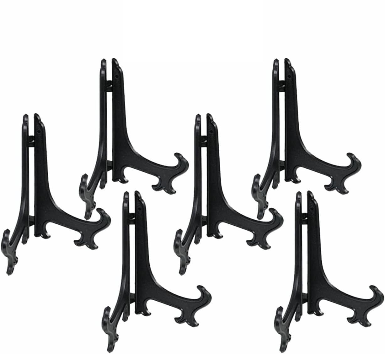 LORD C Display Stand Easel Plate Stand Holder Picture Frame Stand Multifunctional Display Holder For Plates Mobile Phones Books Photos Home Decoration Accessories (PLASTIC 6PC)
