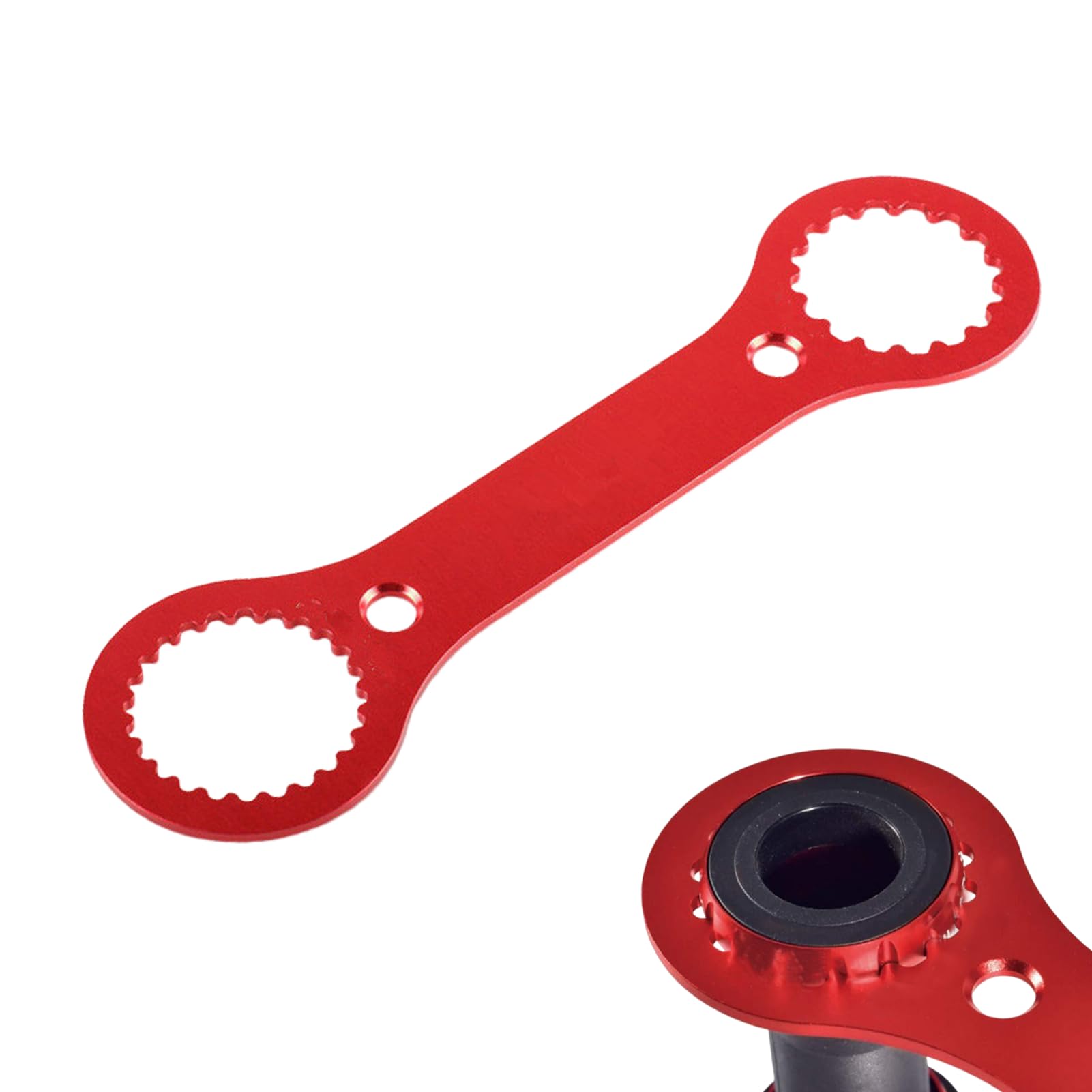 TYVOM Bottom Bracket Removal Tool, Dual Purpose Axis Wrench Tool DUB/TL-FC32 25 24 Aluminum Alloy Spanner Adapter Repair Tool for Cycling Riding Equipment