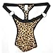 Easyfashion Men Sexy Leopard Print G String Lingerie Temptation Grain Underpants