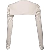 YEESAM Bolero Shrugs for Women Long Sleeve Arm Sleeves Hijab Accessories One Size
