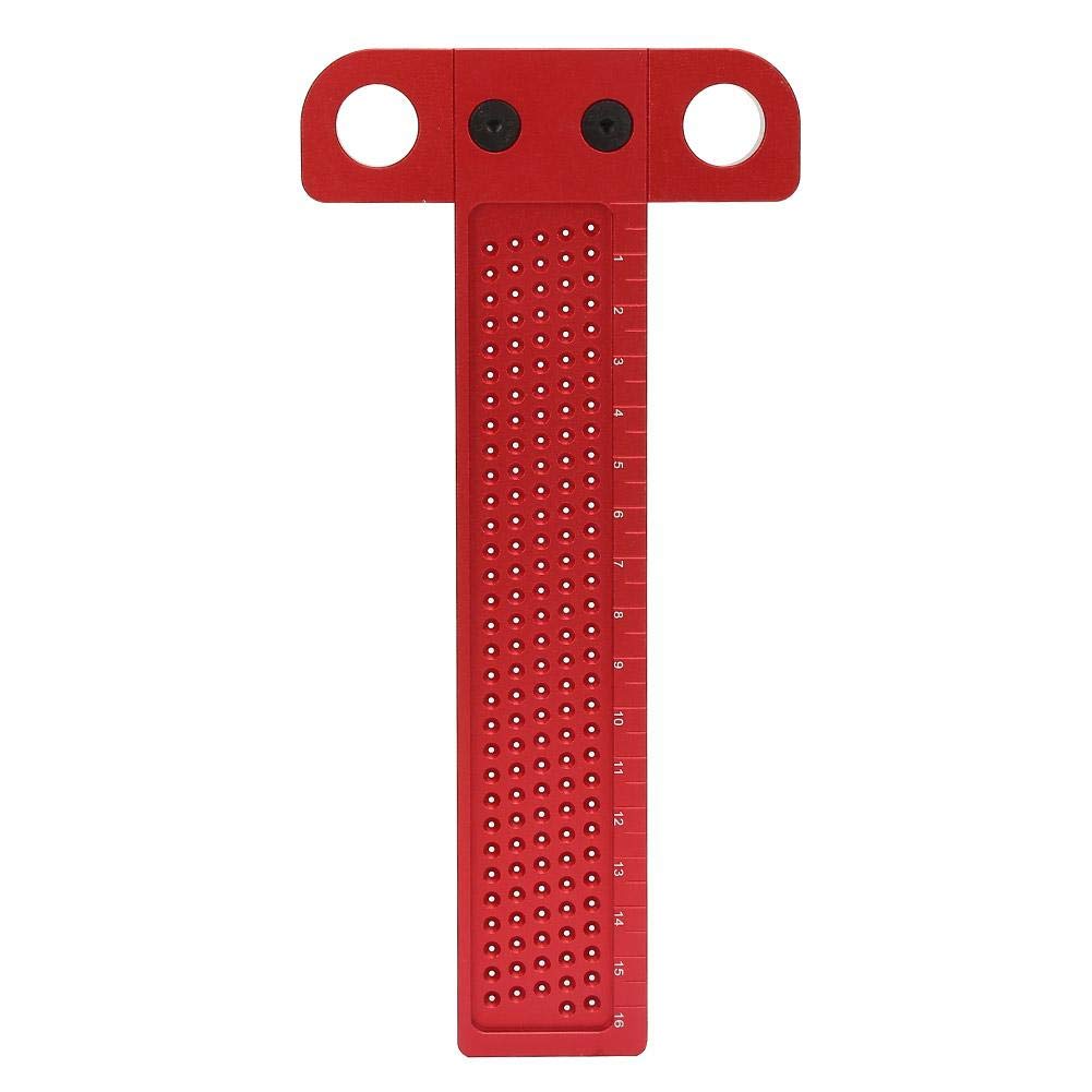Square Ruler -T Type Square Ruler Aluminum Alloy Scriber Measuring Carpentry Marking Tool (Size : T-160)