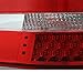 Xtune 1998-2004 Mercedes-Benz R170 SLK230/320 Red Clear LED Tail Lights Brake Lamp Upgrade Pair L+R 1999 2000 2001 2002 2003
