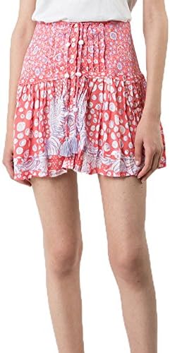 Poupette St Barth Kila Mini Skirt in Pink Purple, xs
