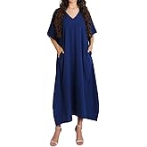 Miss Lavish London Women’s Kaftan Maxi Dress, Resort Wear Up, Plus Size Swim Coverup, Cruise, Lounge Kaftan, Casual Wear