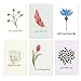 48 Pack Sympathy and Get Well Cards Assortment Box with Envelopes - 12 Floral Designs, 4x6 Inch, Blank Inside, Well Wishes Cards for Family, Friends, Coworkers