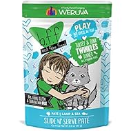 Weruva B.F.Play - Best Feline Friend PatÃ© Lovers, aw Yeah!, Turkey & Tuna Twinkles with Turkey & Tuna, 3oz Pouch (Pack of 12)