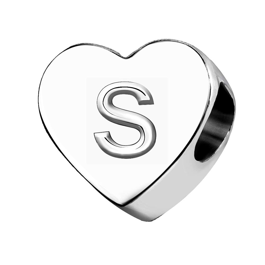 KunBead Jewelry Letter S Initial Charms for Women Sale Clearance Love Big Sister Little Sister Charm for Bracelet