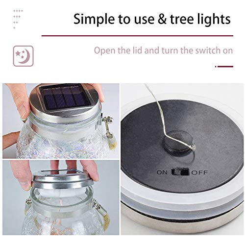 gdfh Solar String Lights Outdoor, Super Bright Solar Globe String Lights Outdoor (Upgraded Oversize Lamp Beads), Waterproof for Garden Patio Yard Party