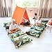 Butterfly Craze Kid's Floor Pillow Bed Cover - Use as Nap Mat, Portable Toddler Bed Alternative for Sleepovers, Travel, Napping, or as a Lounger for Reading, Playing. Cover Only!