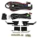 Auto Dynasty Compatible with Honda Civic Driving Bumper Fog Light+Bulbs+Switch (Smoke Lens) - 6th Generation EJ EM EK D16