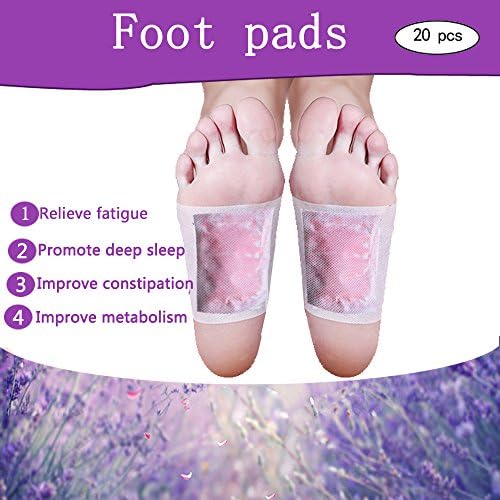 Foot Pads Body Relief Foot Health Package of 20 pcs Foot Patches and Pain Relief &amp; Relieve Stress &amp; Improve Sleep FDA cleared 2018 Upgraded 2 In 1