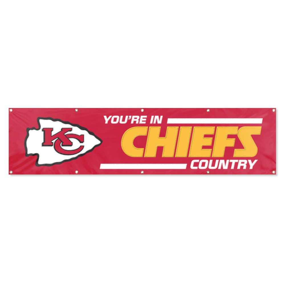 Party Animal Kansas City Chiefs 8'x2' NFL Banner