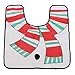 Miniko Christmas Snowman Toilet Seat Cover + Rug Bathroom Mat Set Christmas Decorations, (TM) Christmas Decoration for Home Santa Toilet 3pcs/lot Seat Cover & Rug Bathroom Se Santa Claus Ornament