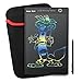LCD Writing Board 9.7-Inch Drawing Board Colorful Writing Tablet Great Gift for Kids-Useful at Office By Poker Wolf (black)