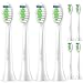 Guhiwuk Toothbrush Brush Heads Replacement for Philips Sonicare DiamondClean HX6064 Fits HealthyWhite, Plaque Control, Gum Health, HydroClean, PowerUp Electric Toothbrush Handle,8 Pack