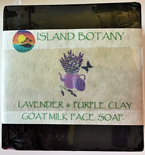 2 PK. Lavender &amp; Charcoal Glycerin &amp; Goat Milk Face Soap for sensitive skin. Moisturizing. Lavender regulates the excretion of sebum, inhibits bacterial growth on the skin, &amp; repels insects 10 ozs.