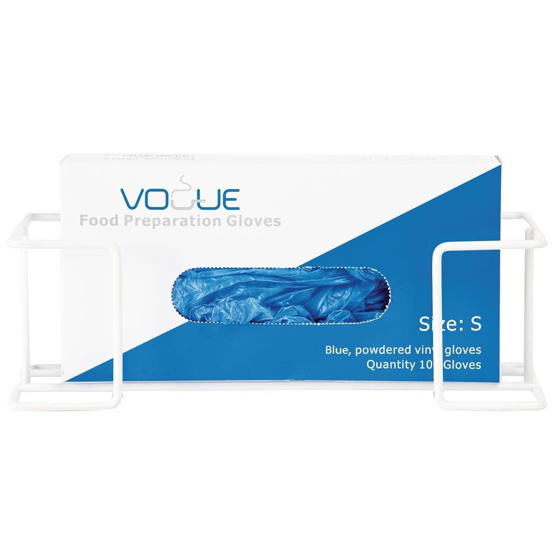 Vogue Glove Box Dispenser - White Holder for Disposable & Tissue Boxes, Space Organizer Lab, Kitchen Y215