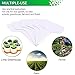 Prudance 100pcs PVC T Tag Plant Markers,Premium Nursery Garden Labels, White