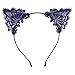 Lucky God 8Pcs Women Lovely Fashion Lace Cat Ears Headband Hair Accessories