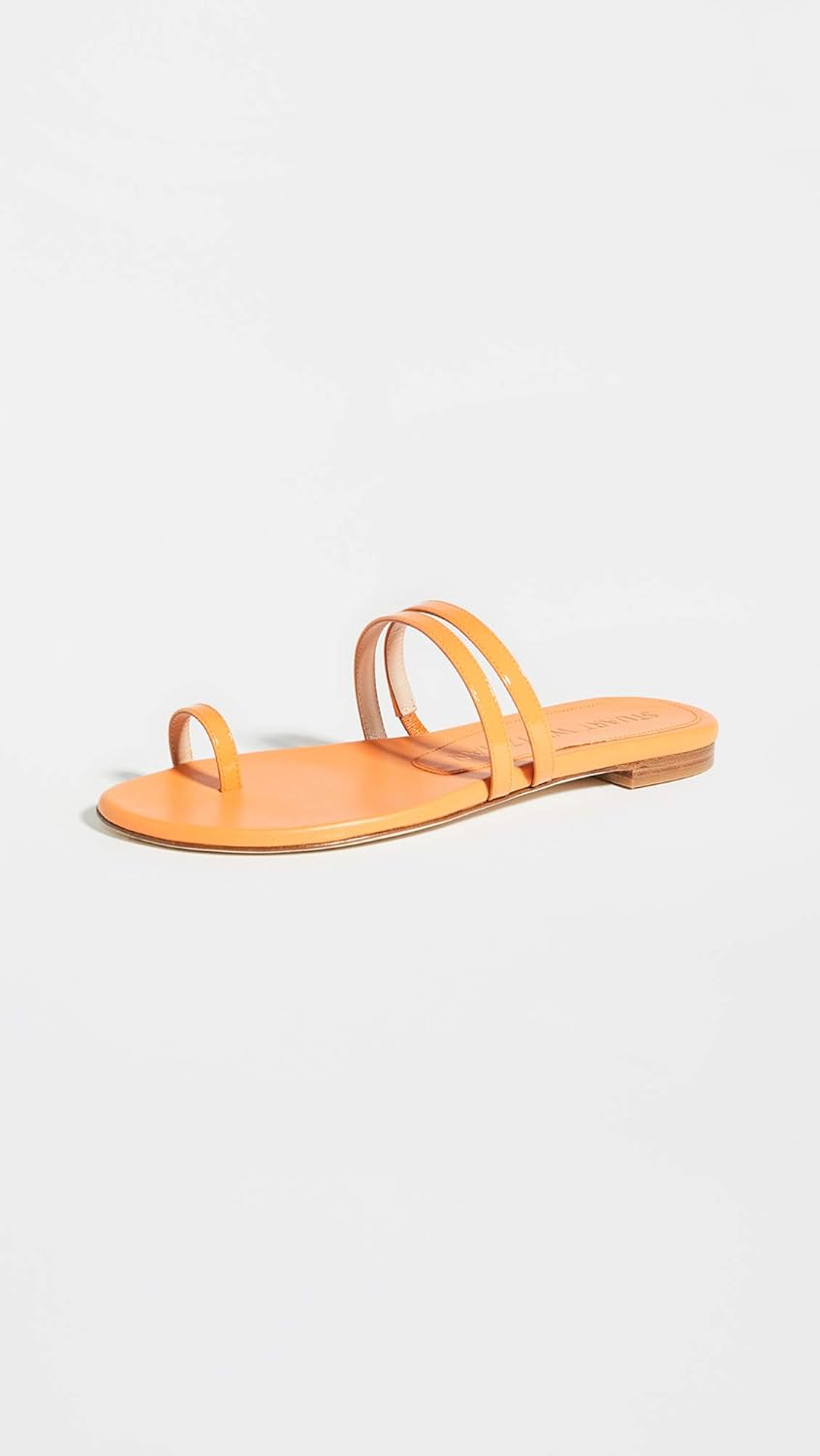 stuart weitzman orange sandals
